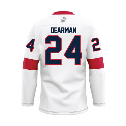 Samford - NCAA Football : Edwin Dearman - White Fashion Hockey Jersey