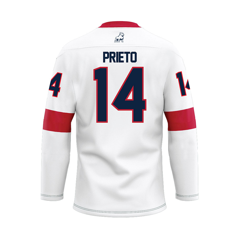 Samford - NCAA Baseball : Angelo Prieto - White Hockey Jersey