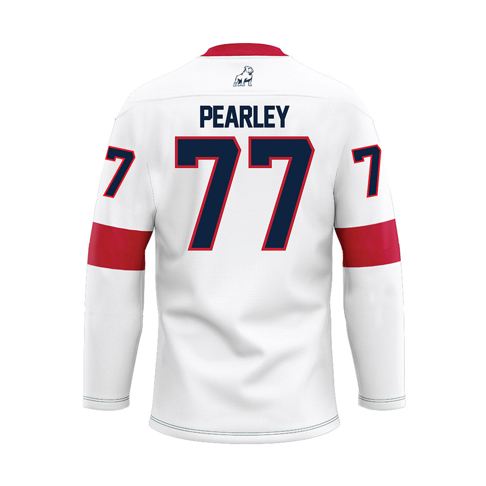 Samford - NCAA Football : Kaleb Pearley - White Hockey Jersey-1