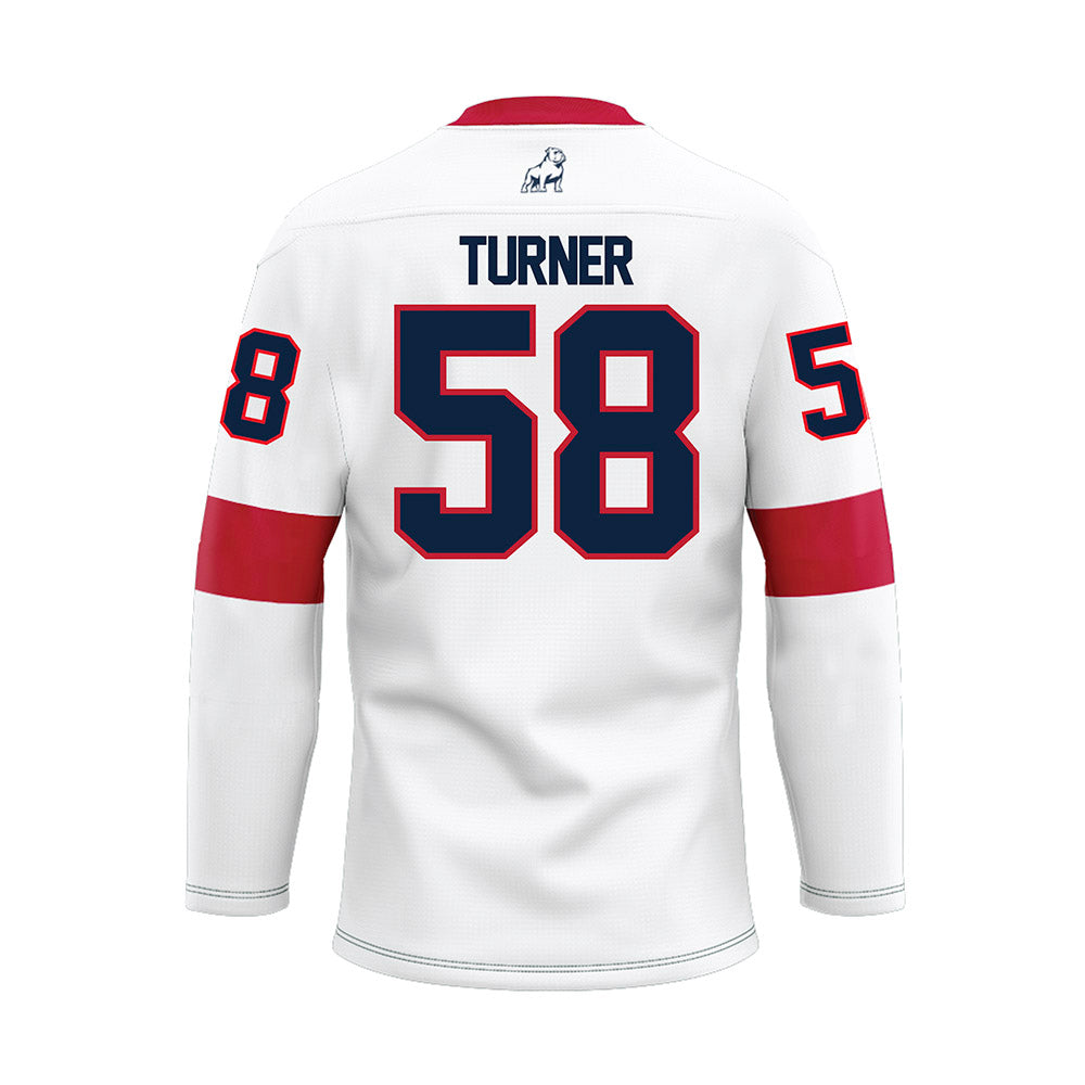 Samford - NCAA Football : Wil Turner - White Hockey Jersey-1