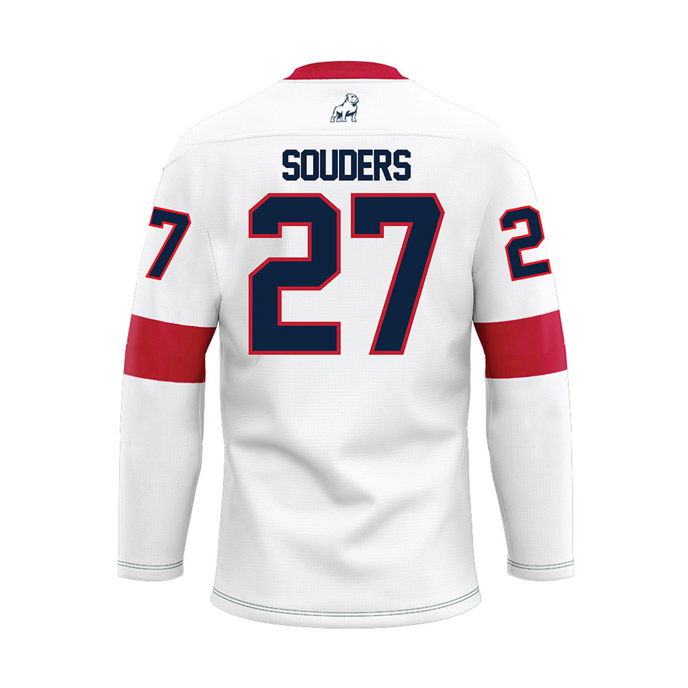 Samford - NCAA Baseball : Jake Souders - White Hockey Jersey-1