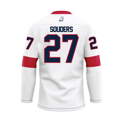 Samford - NCAA Baseball : Jake Souders - White Hockey Jersey-1