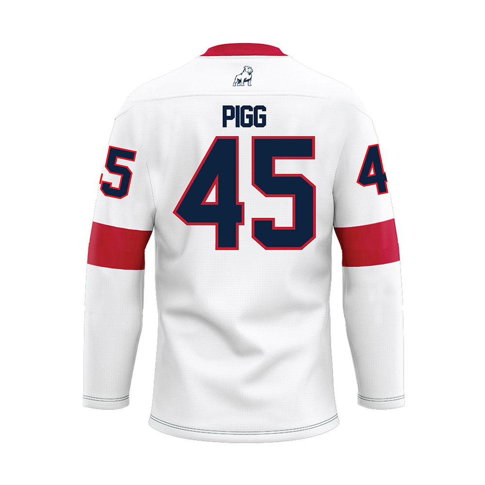 Samford - NCAA Football : Cannon Pigg - White Hockey Jersey-1