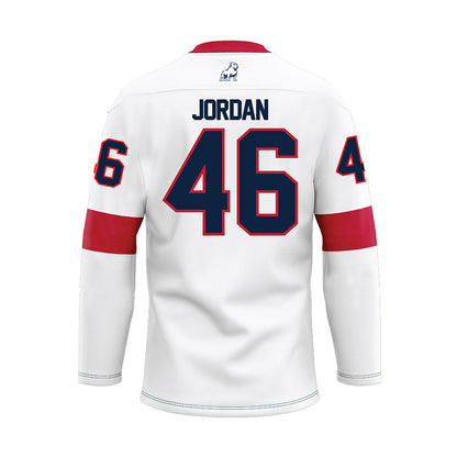 Samford - NCAA Football : Andrew Jordan - White Hockey Jersey-1