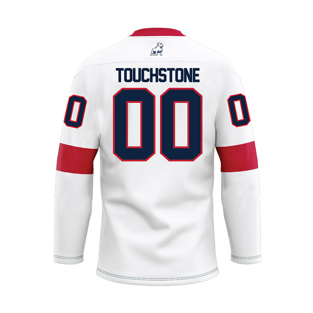 Samford - NCAA Baseball : Bray Touchstone - White Hockey Jersey-1