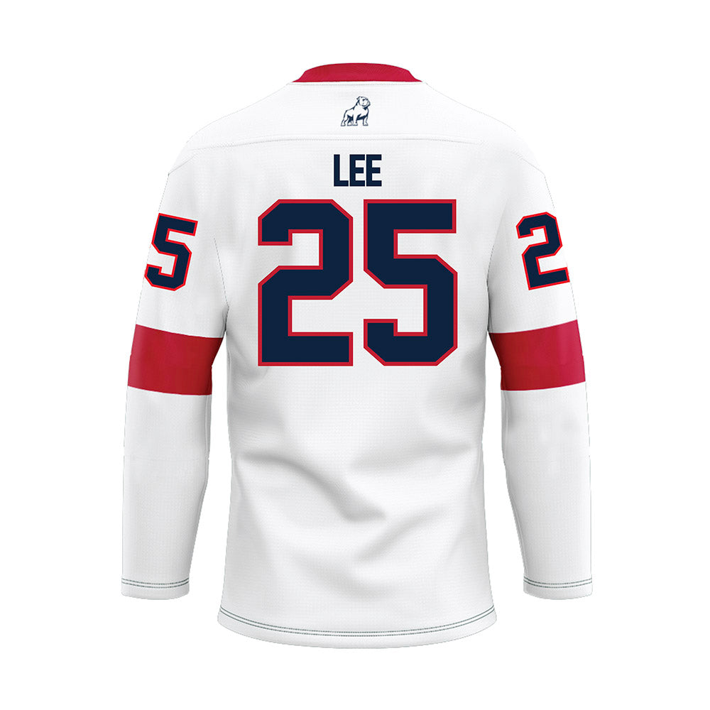 Samford - NCAA Baseball : Joseph Lee - White Hockey Jersey-1