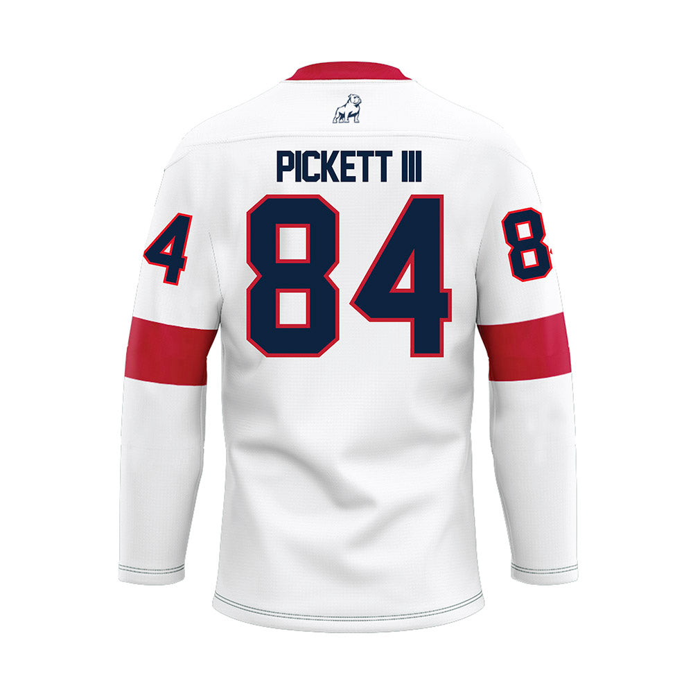 Samford - NCAA Football : Sam Pickett III - White Hockey Jersey-1
