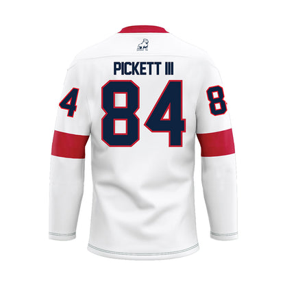Samford - NCAA Football : Sam Pickett III - White Hockey Jersey-1
