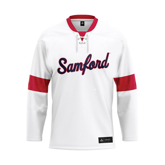 Samford - NCAA Men's Tennis : Parker Free - White Hockey Jersey-0