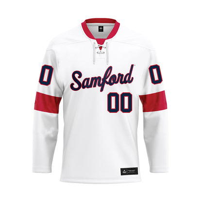 Samford - NCAA Baseball : Bray Touchstone - White Hockey Jersey-0
