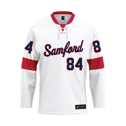 Samford - NCAA Football : Sam Pickett III - White Hockey Jersey-0