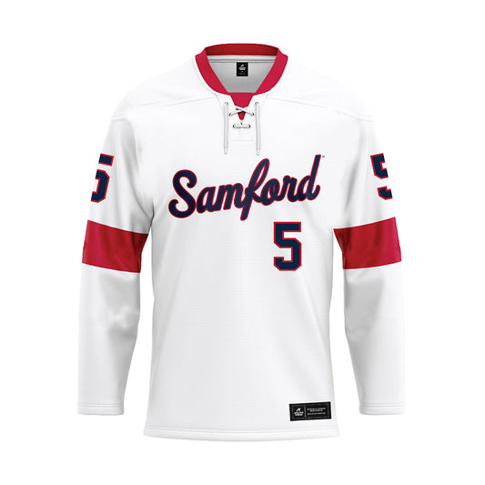 Samford - NCAA Women's Volleyball : Shea Bruntmyer - White Hockey Jersey-0