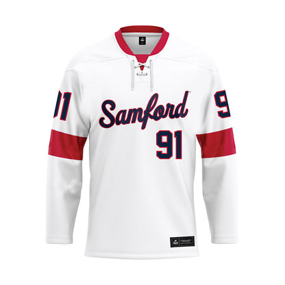 Samford - NCAA Football : Romello Cooper - White Hockey Jersey-0