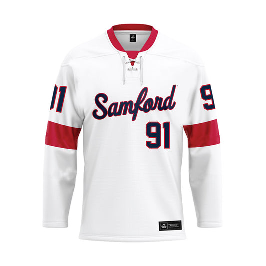 Samford - NCAA Football : Romello Cooper - White Hockey Jersey-0