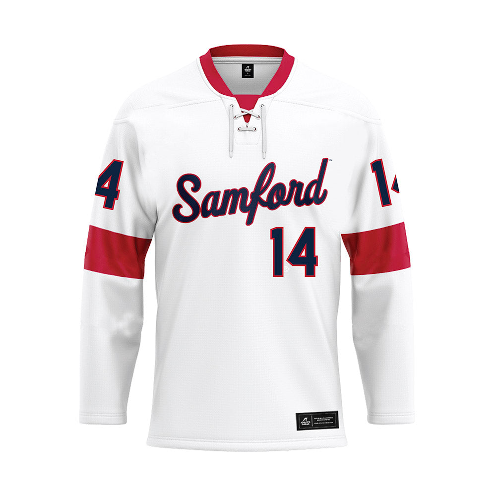 Samford - NCAA Women's Volleyball : Sydney Waller - White Hockey Jersey-0