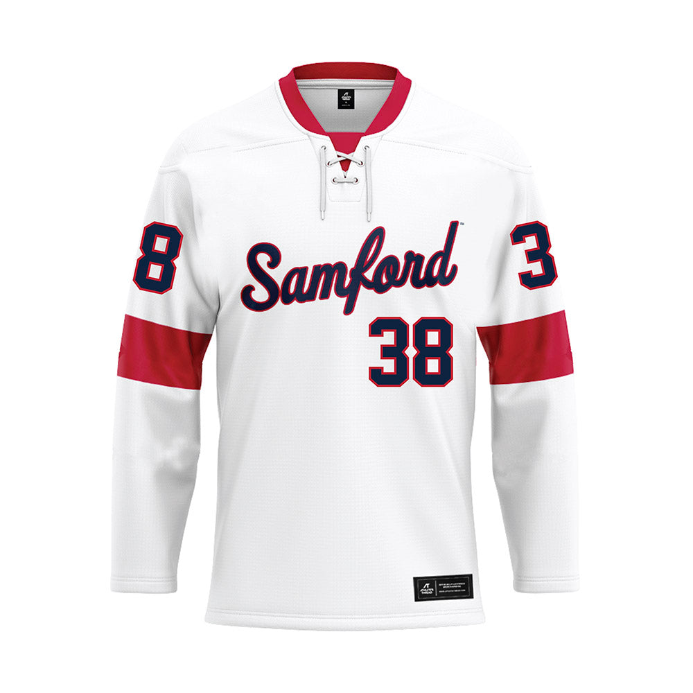 Samford - NCAA Baseball : John Malone - White Fashion Jersey