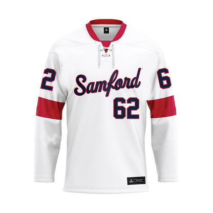Samford - NCAA Football : Parker Peacock - White Hockey Jersey-0
