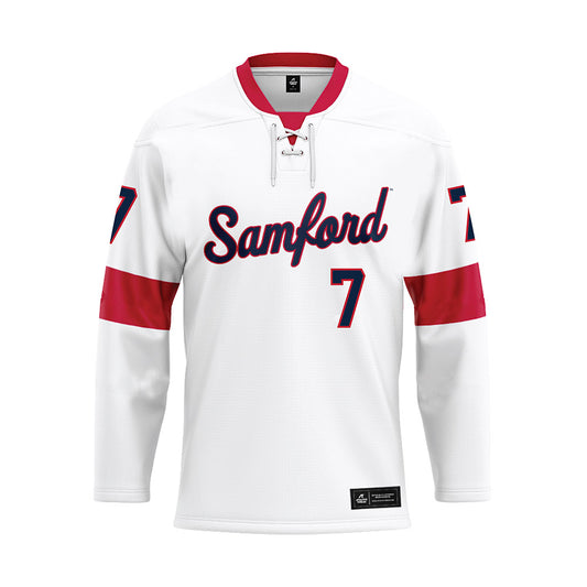 Samford - NCAA Softball : Olivia Shaw - White Hockey Jersey-0