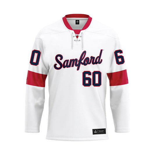 Samford - NCAA Football : Hank Weber - White Hockey Jersey-0