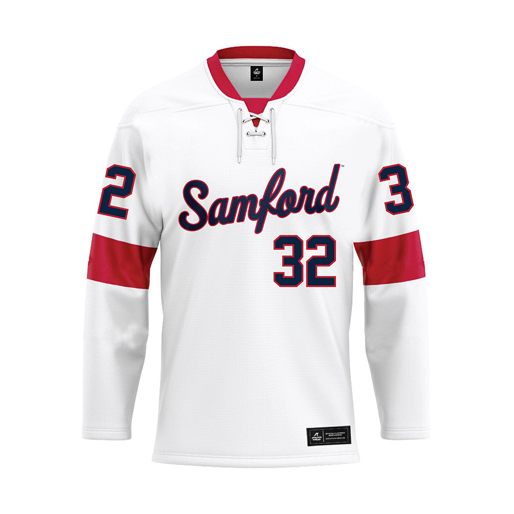 Samford - NCAA Women's Basketball : Yael Maayan - White Hockey Jersey-0