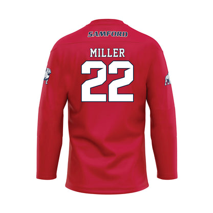 Samford - NCAA Women's Soccer : Brooklyn Miller - Red Hockey Jersey