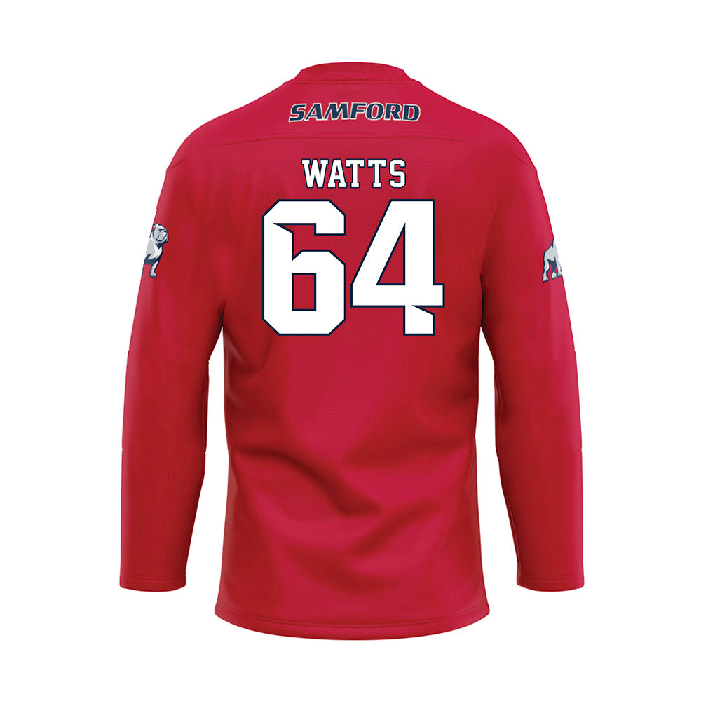 Samford - NCAA Football : Noah Watts - Maroon Fashion Jersey