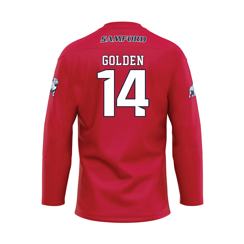 Samford - NCAA Women's Volleyball : Greer Golden - Red Hockey Jersey