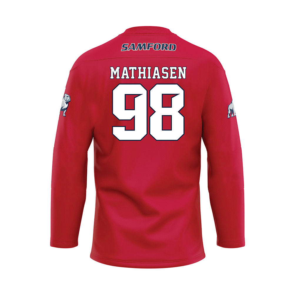 Samford - NCAA Football : Joshua Mathiasen - Maroon Fashion Jersey