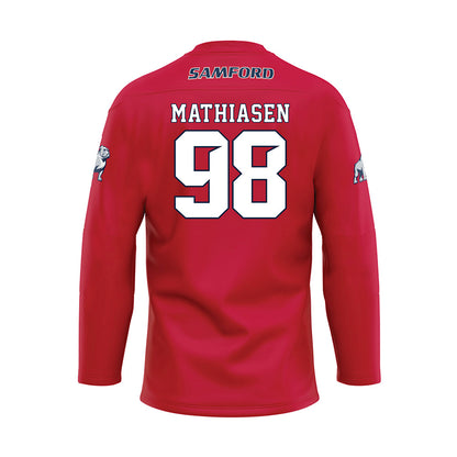 Samford - NCAA Football : Joshua Mathiasen - Maroon Fashion Jersey