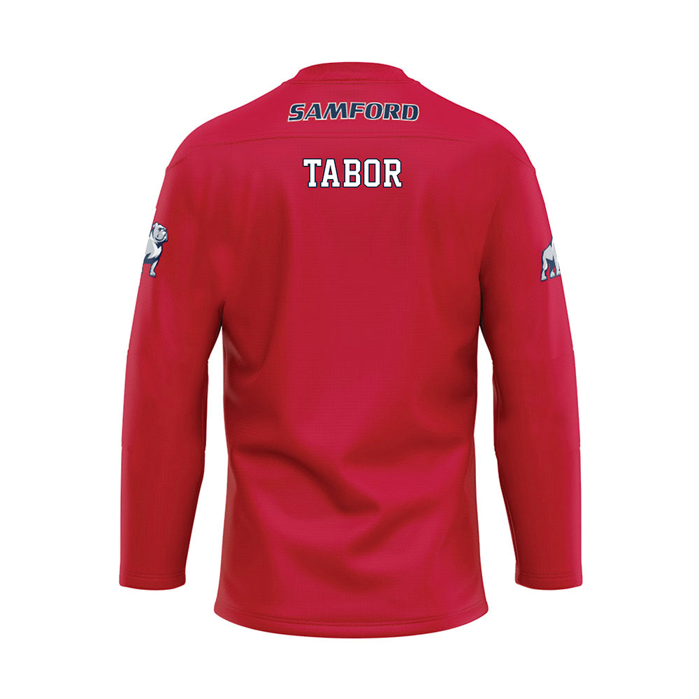 Samford - NCAA Men's Track & Field : Tyke Tabor - Red Hockey Jersey