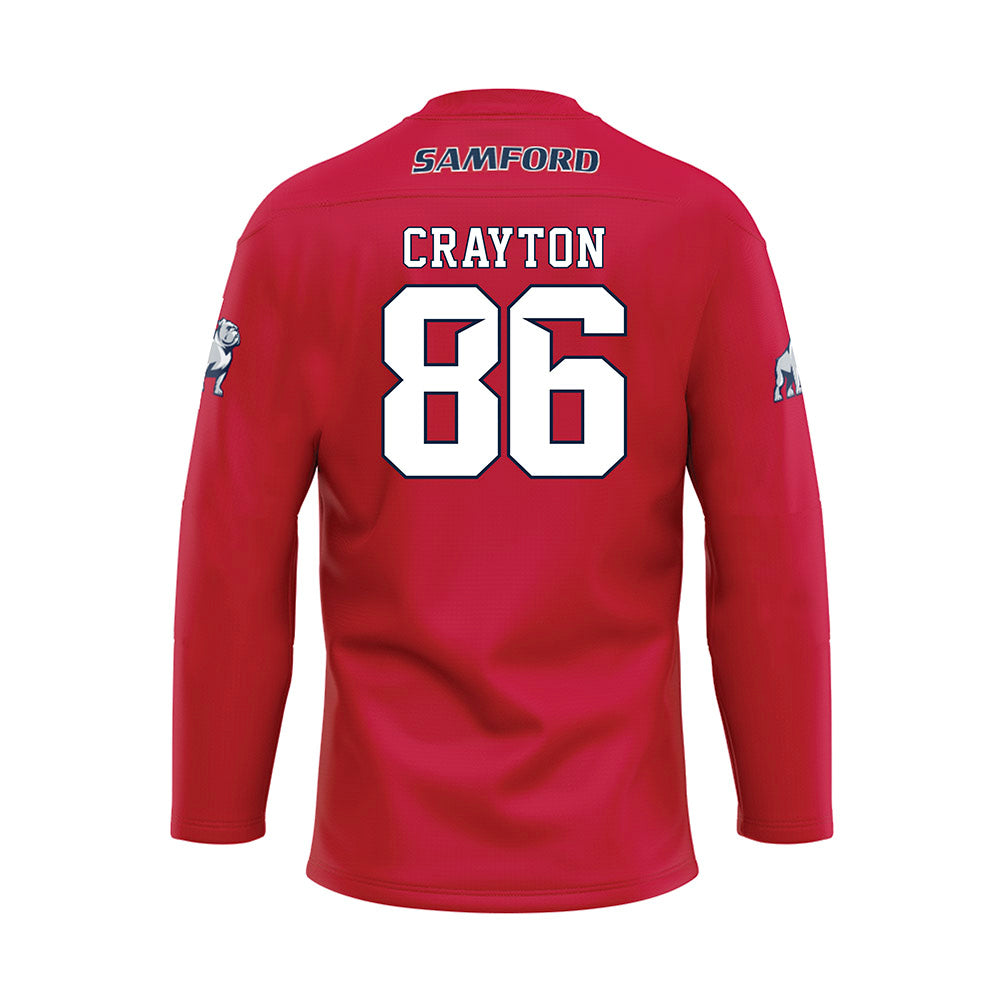 Samford - NCAA Football : Nick Crayton - Maroon Fashion Hockey Jersey