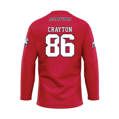 Samford - NCAA Football : Nick Crayton - Maroon Fashion Hockey Jersey