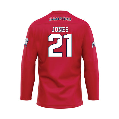 Samford - NCAA Men's Basketball : Rylan Jones - Maroon Fashion Jersey