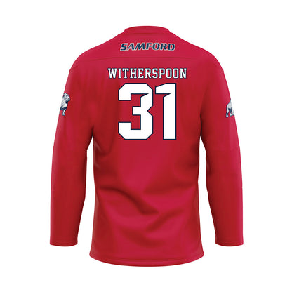 Samford - NCAA Football : DaMonta Witherspoon - Maroon Fashion Hockey Jersey