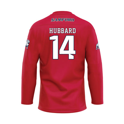 Samford - NCAA Softball : Joi Hubbard - Red Hockey Jersey-1