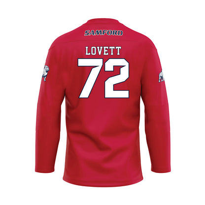 Samford - NCAA Football : Josh Lovett - Maroon Fashion Jersey