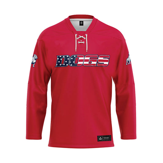 Samford - NCAA Men's Track & Field : Brenden Vanderpool - Red Hockey Jersey-0