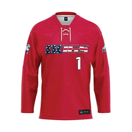 Samford - NCAA Women's Basketball : Jada Knight - Red Hockey Jersey-0