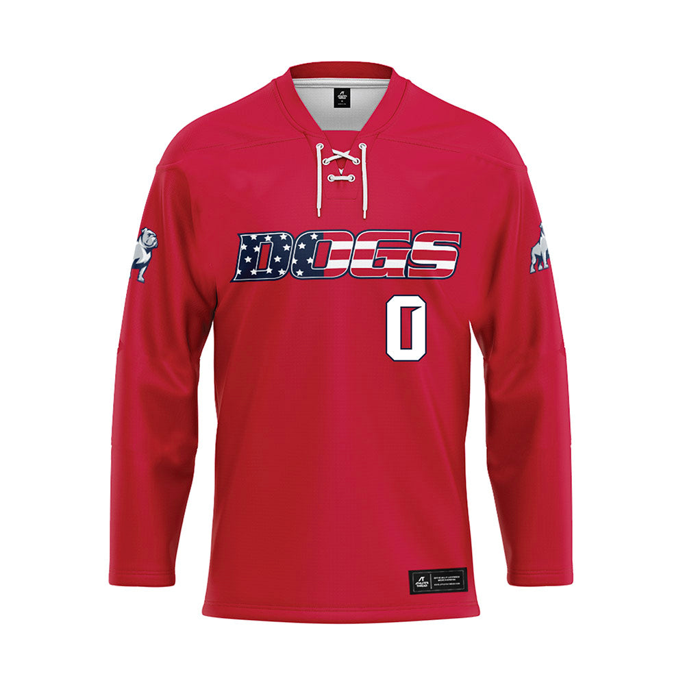 Samford - NCAA Football : Cj Evans - Red Hockey Jersey-0