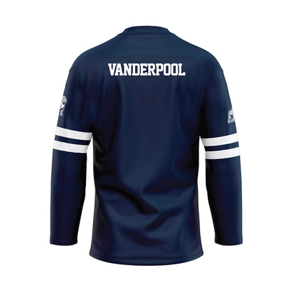 Samford - NCAA Men's Track & Field : Brenden Vanderpool - Blue Hockey Jersey-1