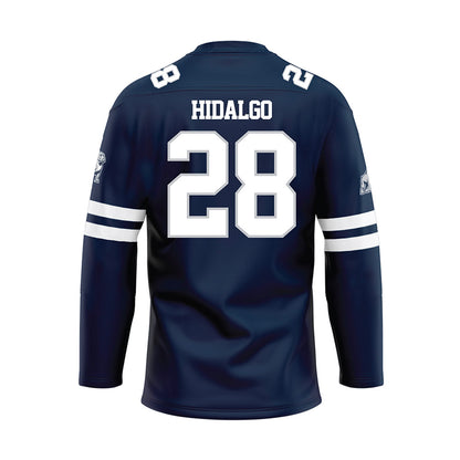 Samford - NCAA Football : Grant Hidalgo - Blue Hockey Jersey-1