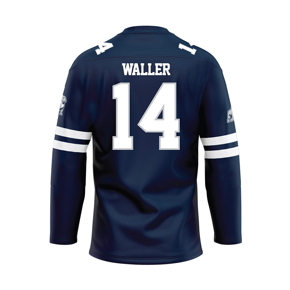 Samford - NCAA Women's Volleyball : Sydney Waller - Blue Hockey Jersey-1