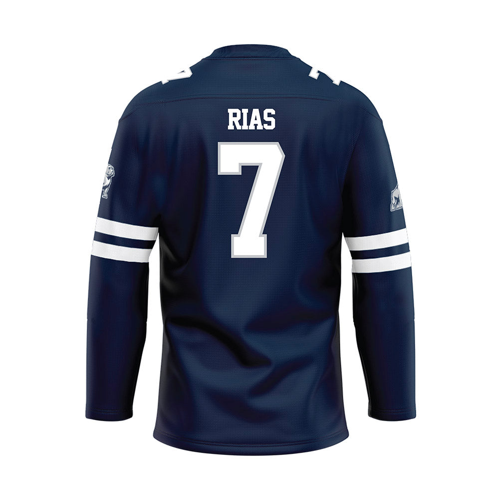 Samford - NCAA Football : Dj Rias - Blue Fashion Jersey