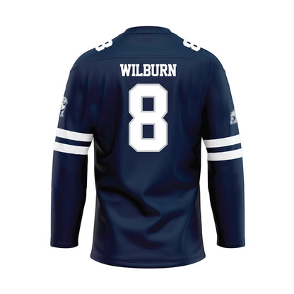 Samford - NCAA Men's Basketball : Zion Wilburn - Blue Hockey Jersey