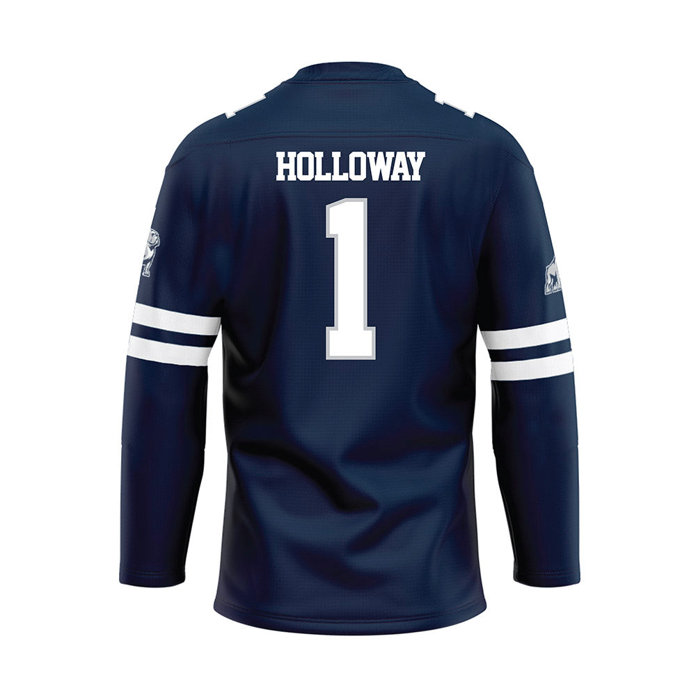 Samford - NCAA Men's Basketball : Joshua Holloway - Blue Fashion Jersey