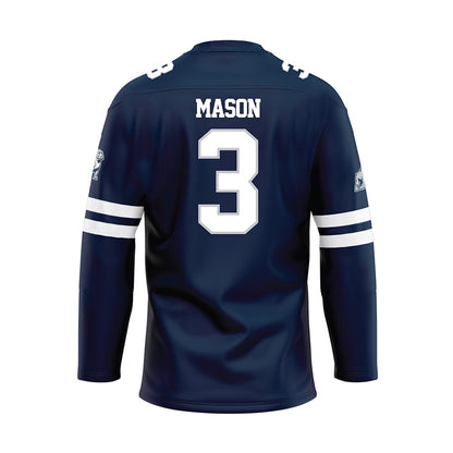 Samford - NCAA Football : E. Jai Mason - Blue Hockey Jersey