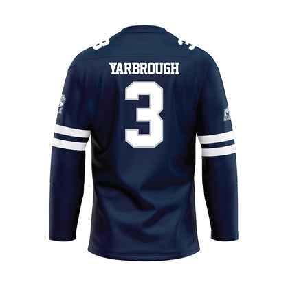 Samford - NCAA Women's Basketball : Kaylee Yarbrough - Blue Hockey Jersey-1