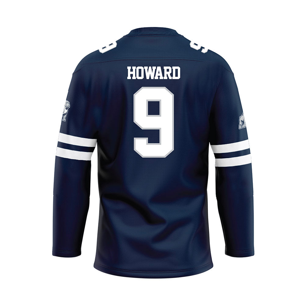 Samford - NCAA Football : Mack Howard - Blue Fashion Hockey Jersey