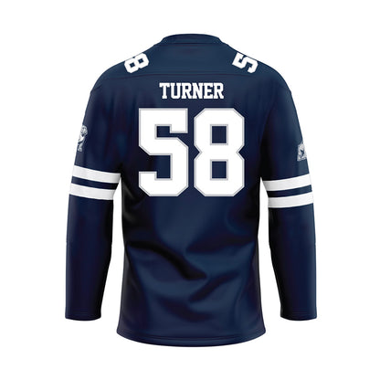 Samford - NCAA Football : Wil Turner - Blue Hockey Jersey-1