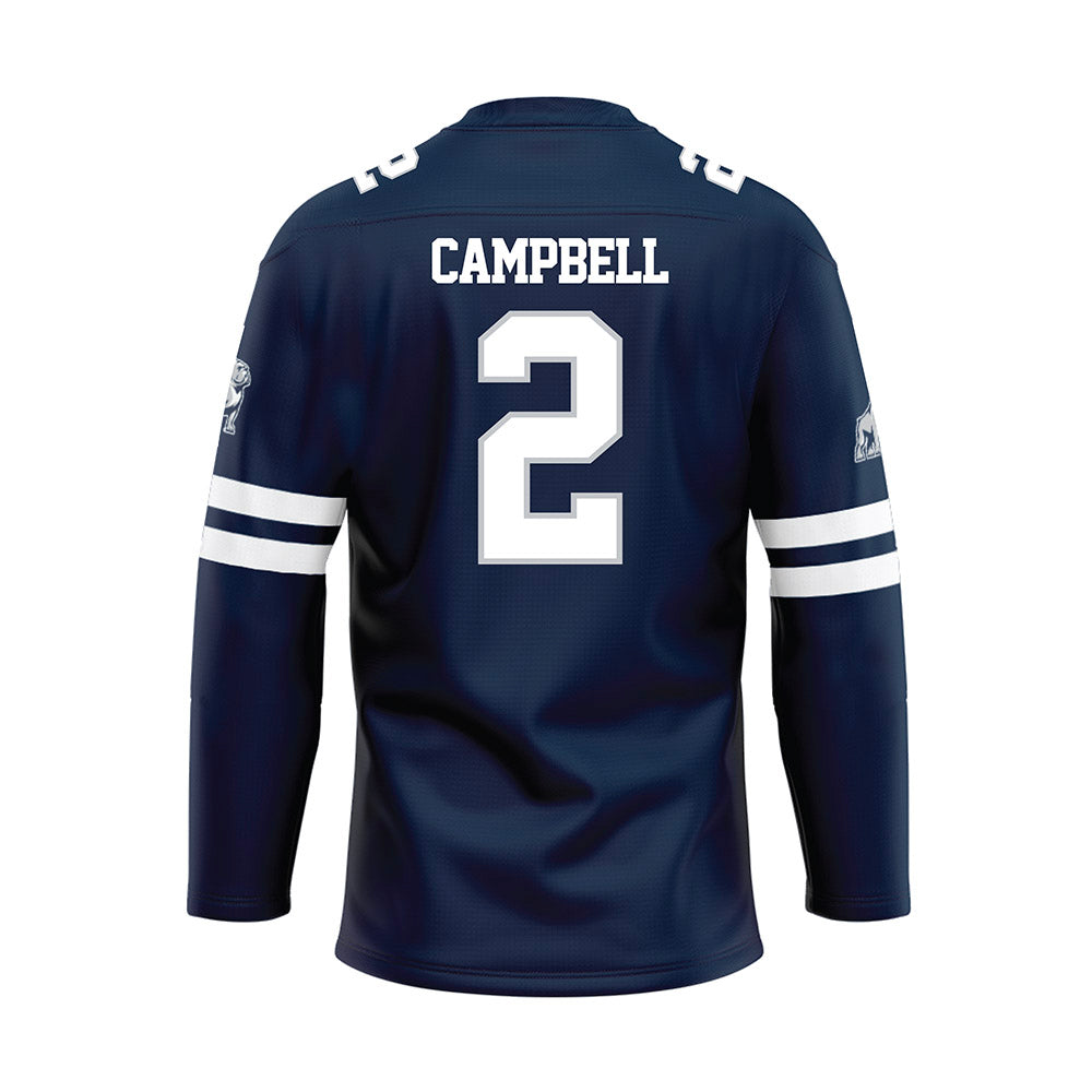 Samford - NCAA Men's Basketball : Jaden Campbell - Blue Fashion Jersey